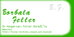 borbala feller business card